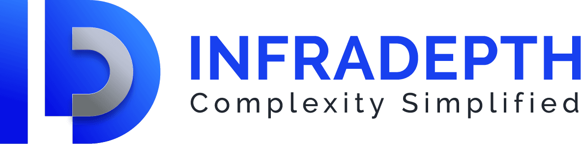 Infradepth full logo with tagline “Complexity Simplified”