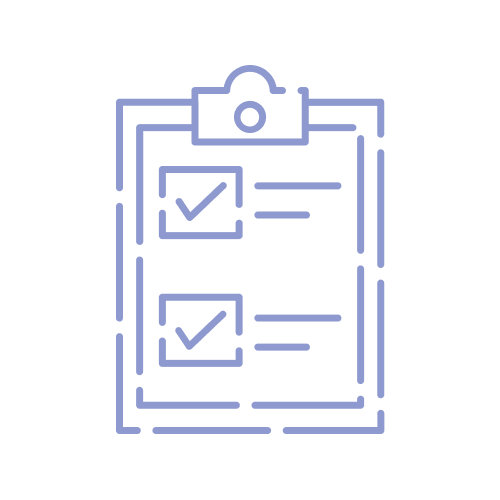 Checklist on paper icon symbolising safety and quality audits